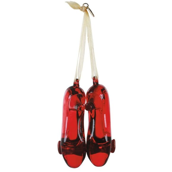 New! Wizard of Oz Glass Ruby Slippers Hallmark Keepsake Christmas Ornament 2020 - Picture 3 of 4